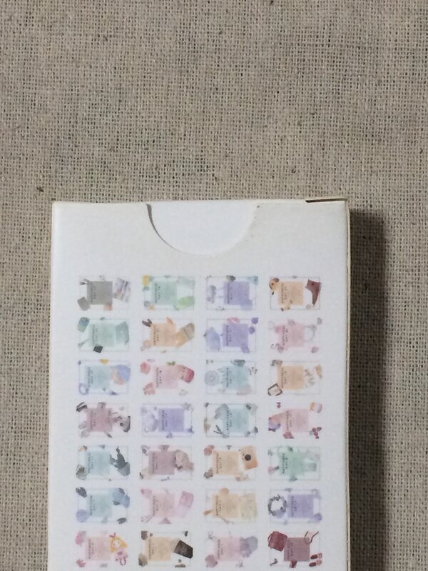 Tarjeta lomo de papel de la felicidad del mes, 52mm x 80mm, 1 paquete = 28 piezas