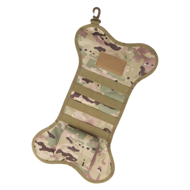 2021 nuova calza natalizia militare appesa custodia multifunzione a forma di osso per cani
