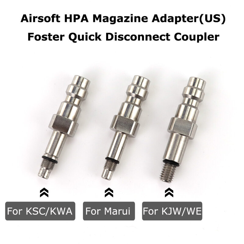 Baru Airsoft HPA Magazine PDAM Valve Adapter Foster Quick Dispatch Coupler(US)