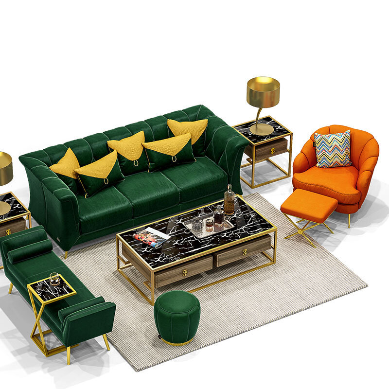 Cadeira de sala de estar moderna e luxuosa, pequena, com pétalas de flor, tigre, em veludo