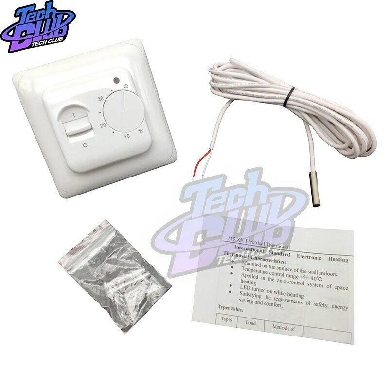 Electric Floor Heating Room Thermostat Manual Warm Floor Cable Use Termostat 220V 16A Temperature Controller Instrument