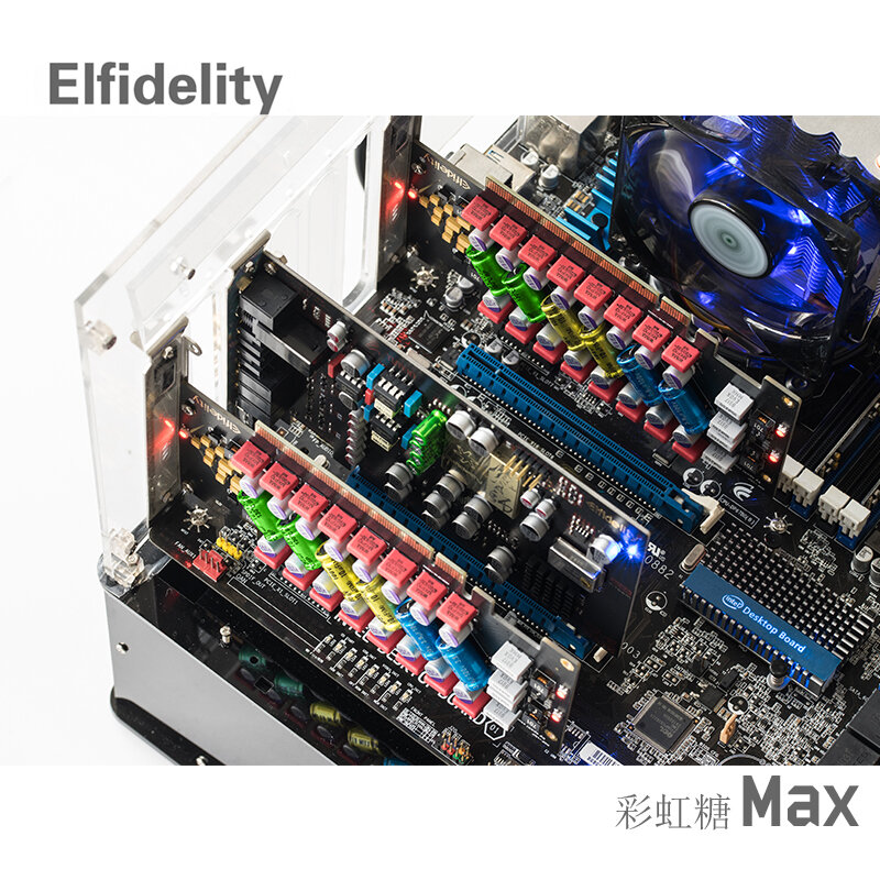 Elfidelity-tarjeta de filtro de potencia para PC, dispositivo purificador de audio de alta fidelidad, PCI/PCI-E, 1 piezas