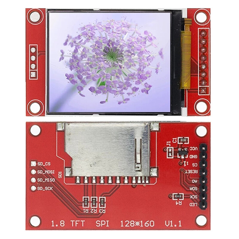 Wyświetlacz TFT 0.96/1.3/1.44/1.77/1.8/2.0/2.4/2.8 cala IPS 7P SPI HD 65K pełny kolorowy wyświetlacz LCD moduł ST7735 napęd IC 80*160 dla Arduino