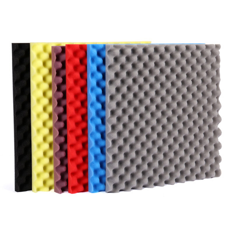 2pcs High Density soundproofing foam tiles 30X30X2cm Egg Crate Acoustic Foam Sound-absorbing Cotton for KTV Audio Studio Room