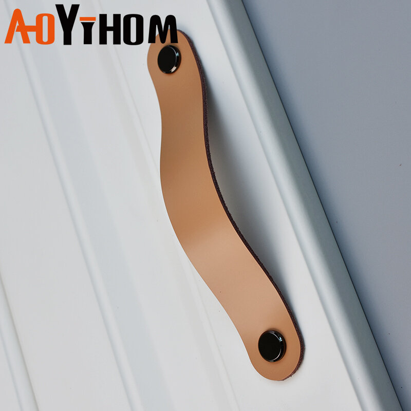Aoyihom-レトロなスタイルのキッチン家具,アメリカの革のハンドル,ドレッシングテーブル,食器棚,ワードローブ,ドアのプル
