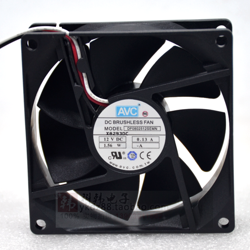 DF0802512SEMN new original computer chassis cooling fan 8025 12V 0.13A frequency converter mute fan