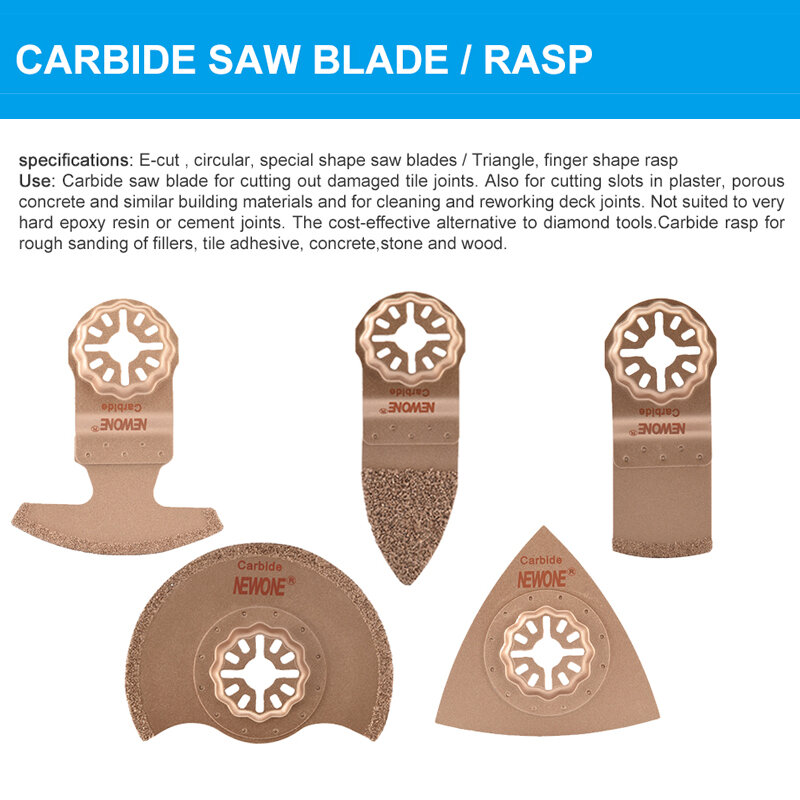 NEWONE Diamond  FIT Starlock Circular Oscillating Saw Blades For Triangle Rasp Multitool Flush Segment Accessories in Saw Blade