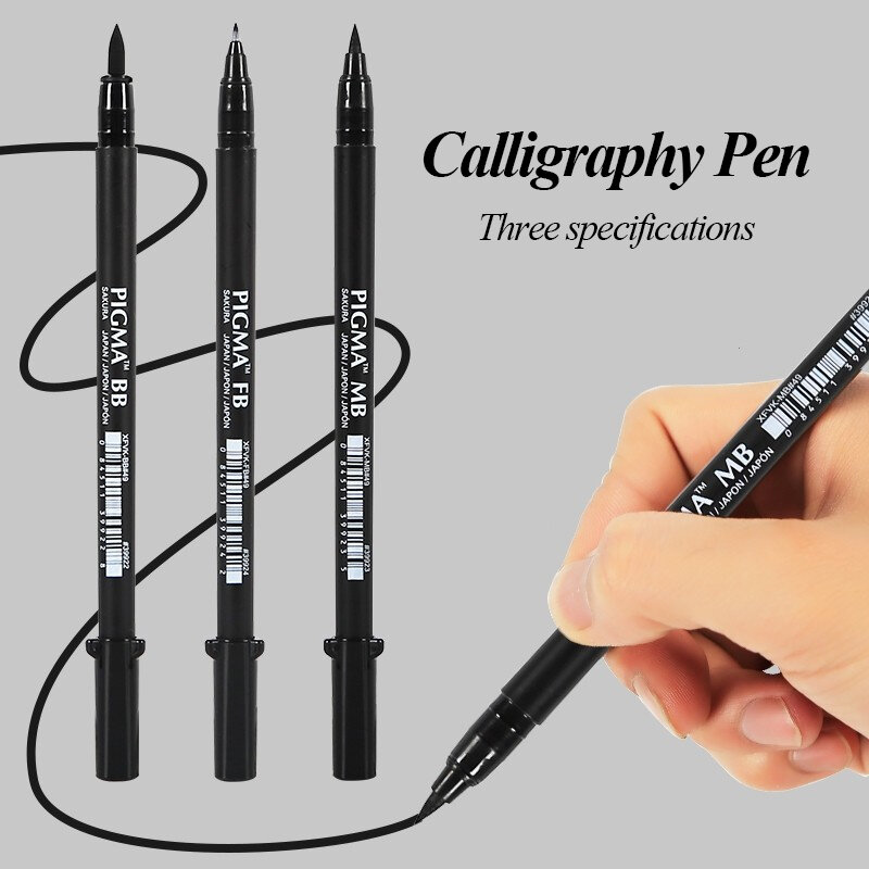ساكورا ثلاثة مواصفات لينة تلميح قلم تجميل الفن القلم السلس عالية الجودة ثبات الضوء لتوقيع الخط اللوحة
