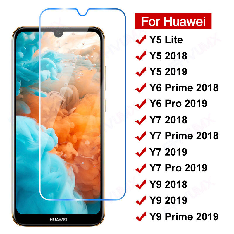 Защитное стекло 11D для Huawei Y5, Y6, Y7, Y9 Prime 2018, закаленное стекло Y5 Lite, Y 5, 6, 7, 9 Pro 2019, Защитная пленка для экрана