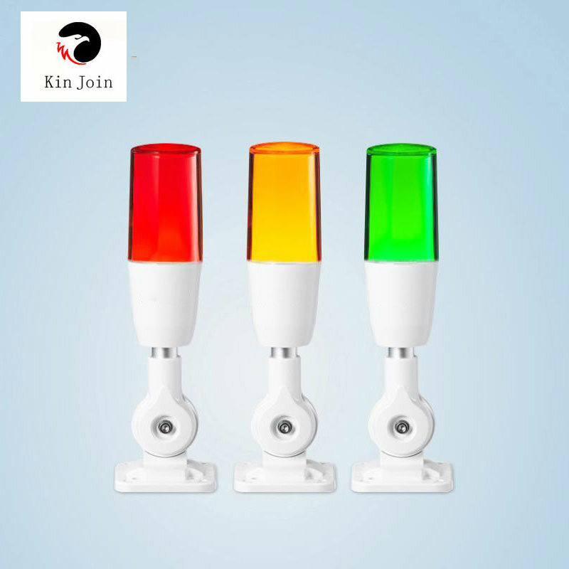 KinJoin 표시등 스트로브 신호 경고등 램프, 소형 깜박이 조명, 보안 경보, LED, 12V, 24V, 220V