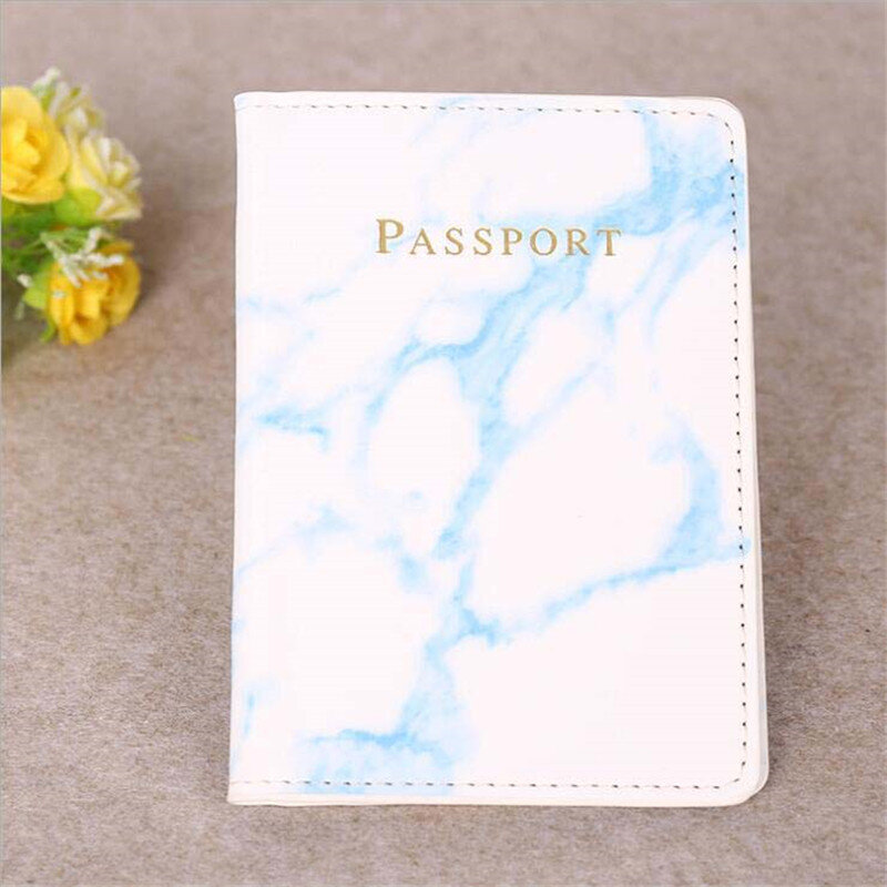 Mode Frauen Männer Passport Abdeckung Pu Leder Marmor Stil Reisepass Reise Zubehör Abdeckungen für Reisepass Fall etui
