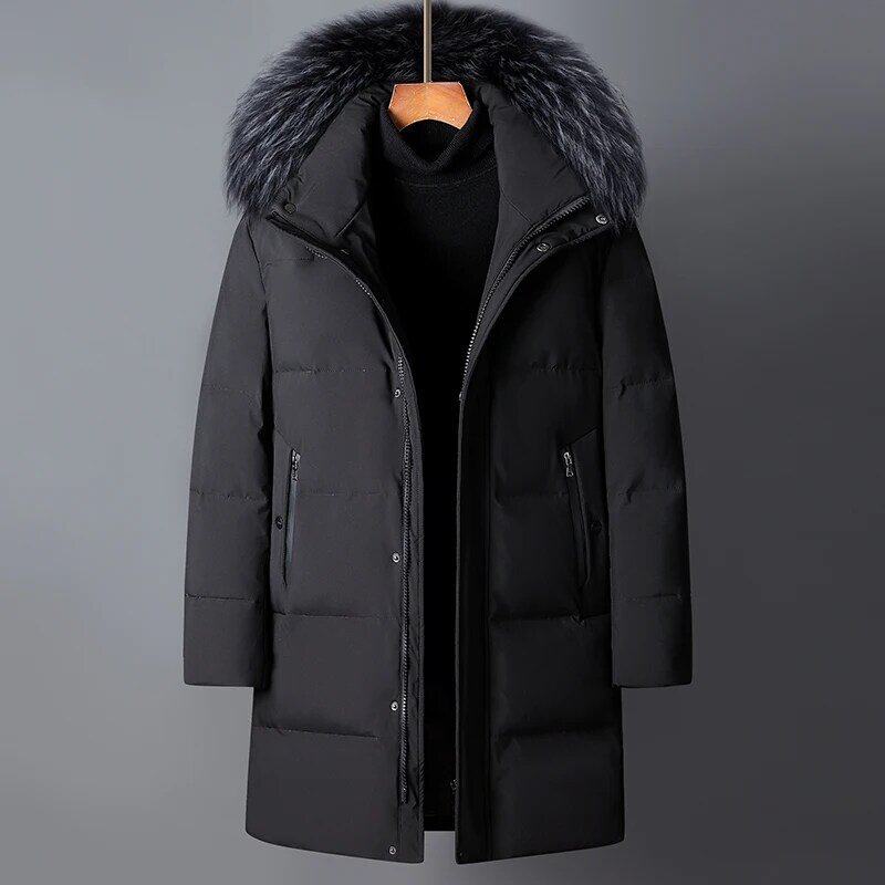 2022 신상 남성 겨울 자켓 고품질 90% 화이트 덕 다운 자켓 남성, 두껍고 따뜻한 패션 파카 코트 YR27