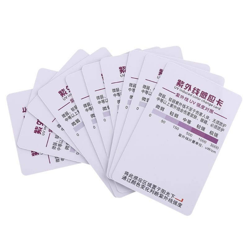 10PCS UVโคมไฟLife Testกระดาษสัตว์เลื้อยคลานTerrarium UVB Test Card