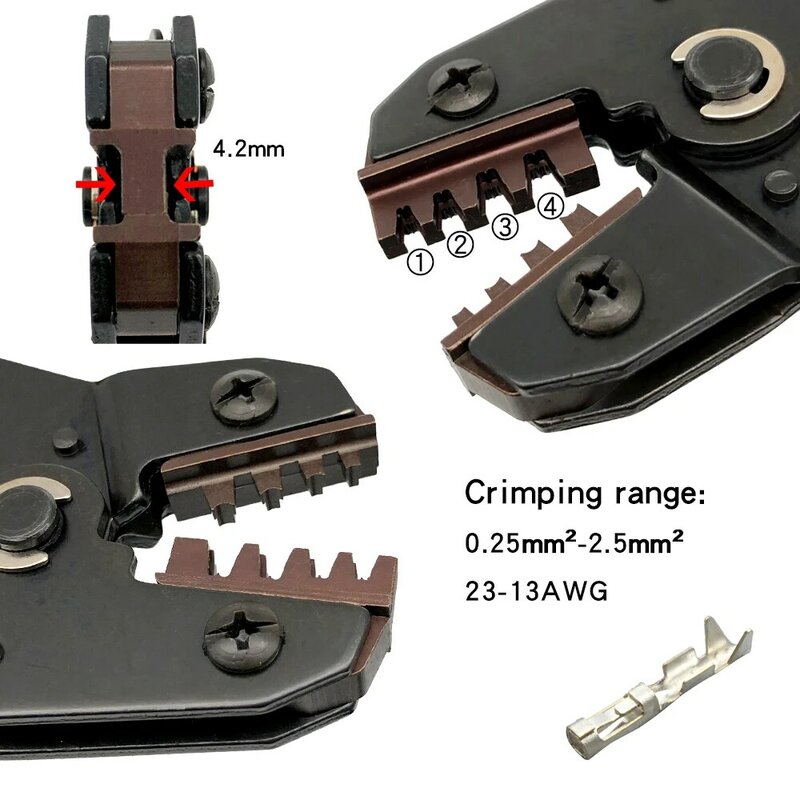 DuPont-Terminais Crimping Tools, Conjunto de Alicadores, XH2.54 SM Plug, Braçadeira de mola para JST ZH1.5 2.0PH 2.5XH EH SM, Kit de conector encaixotado
