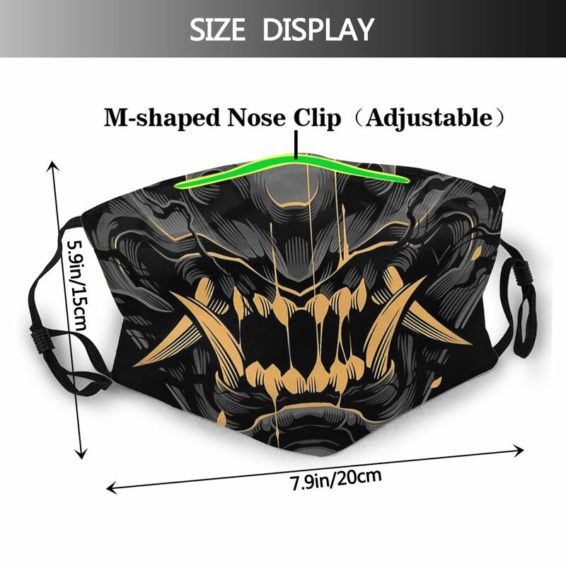 Erwachsene Oni Samurai Dämon Neueste Maske Avenging Herr Mascarilla Design Universal Waschbar Gesunde Mit PM 2,5 Filter