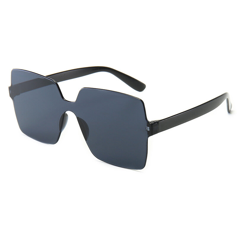 2019 duże ramki kwadratowe okulary przeciwsłoneczne damskie męskie podłączone cukierki kolor światło bezramowe różowy czarny niebieski zielony okulary przeciwsłoneczne
