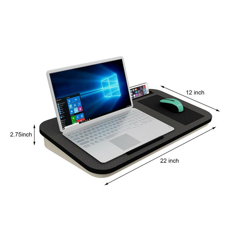 휴대용 48.5X30CM 핸디 무릎 트레이 노트북 테이블 야외 학습 책상 게으른 테이블 노트북을위한 침대에 대한 새로운 노트북 스탠드 홀더