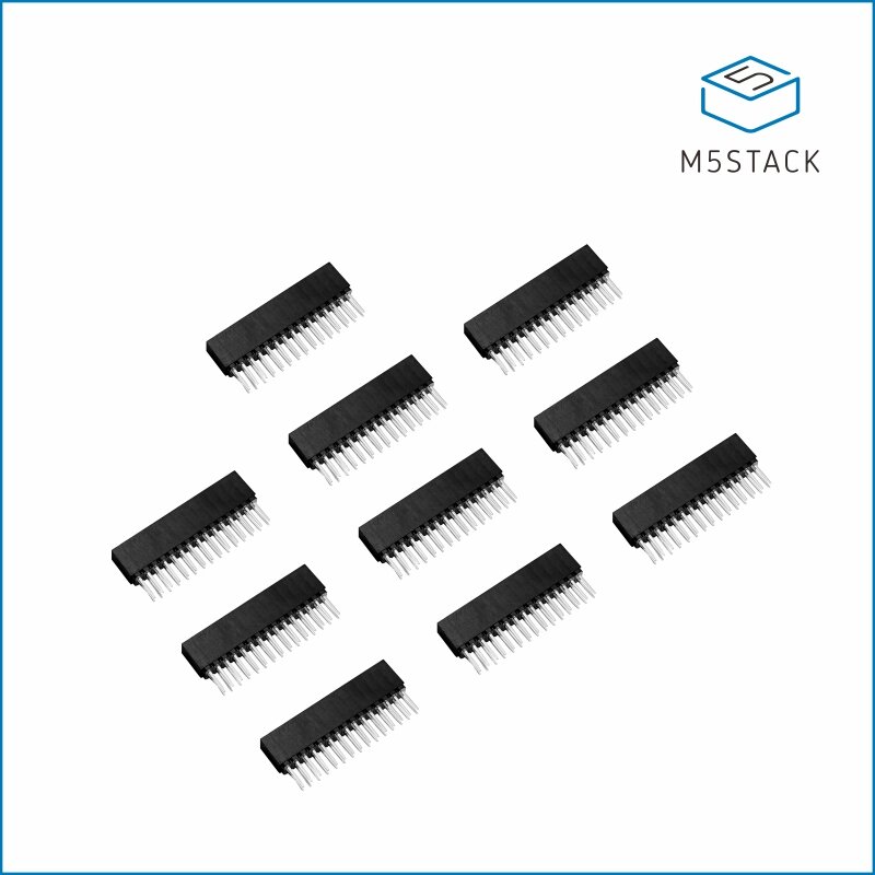 M5Stack อย่างเป็นทางการ2 × 15 Pin Header ซ็อกเก็ตสำหรับ13.2โมดูล (10Pcs) M-BUS Bus Expansion หัวชุด