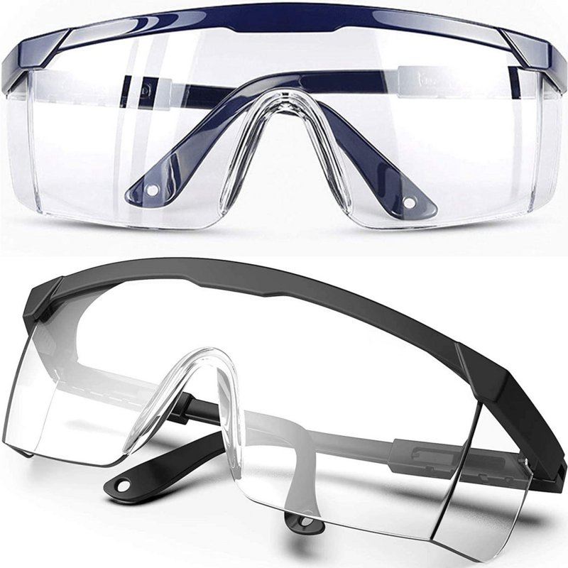 1 Buah Kacamata Pelindung Mata Kacamata Transparan Lab Industri Kerja Antipercikan Angin Kacamata Tahan Debu Perlengkapan Kacamata