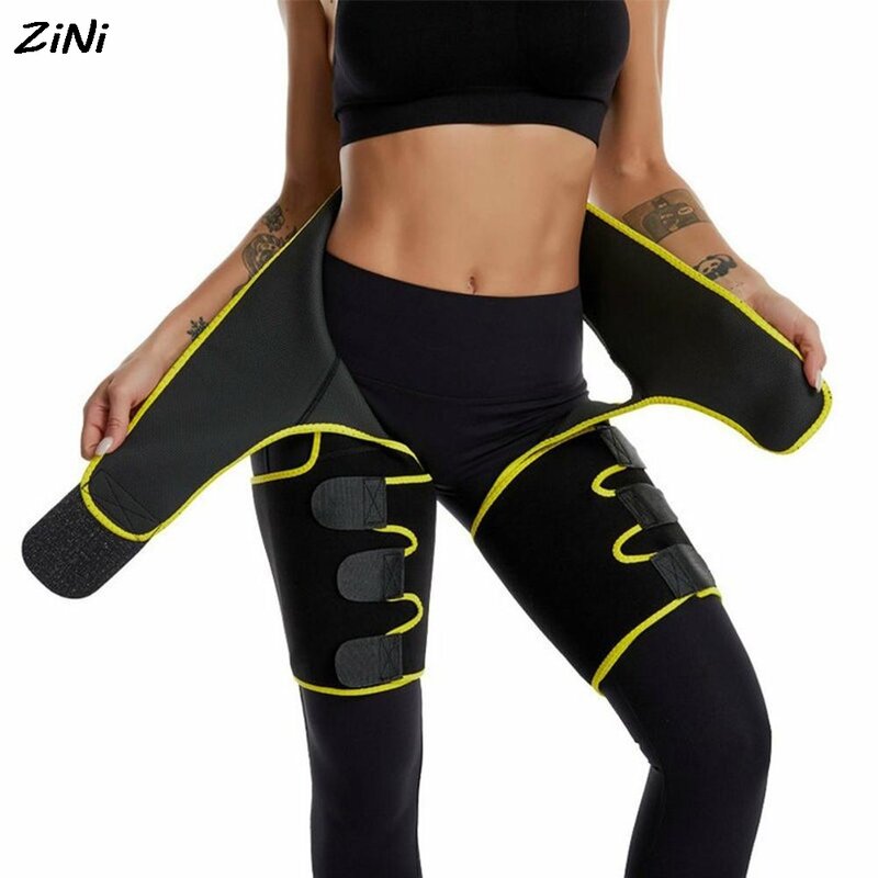 Three-in-one Yoga shorts hip belt explosion sweat belt sports bodybuilding adjustable durable waist belt leg belt Yoga shorts