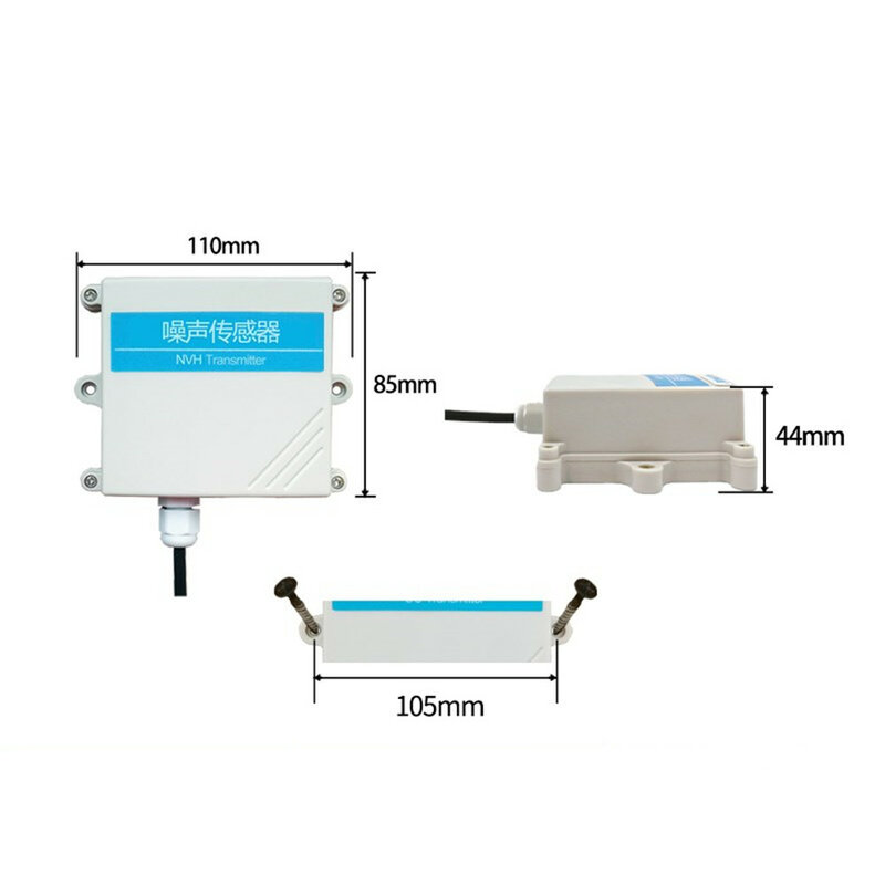 Taidacent Decibel Meter Transmitter DB Sensor Detector Tingkat Tekanan Suara Meter Kelas Kebisingan Monitor 4-20mA 0-5V/10V RS485