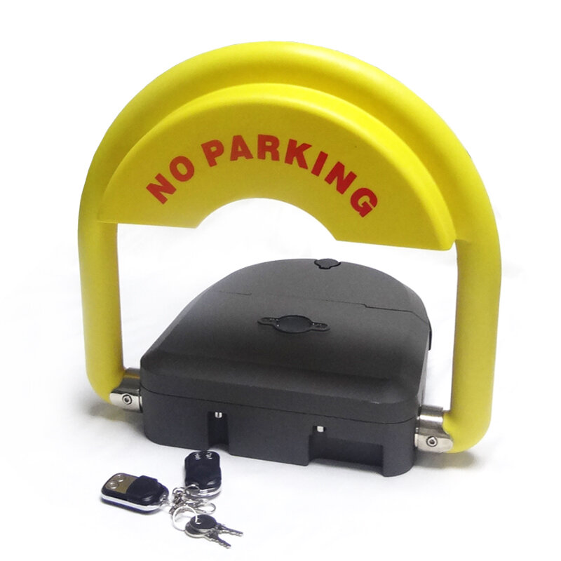 KinJoin Rustproof and durable Battery Operated Smart Parking Lock Grey & Red Appearance Optional With Bluetooth/wifi