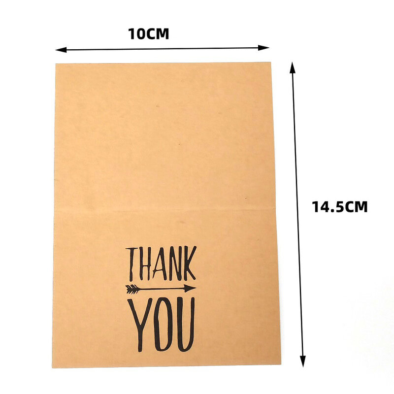 5-10pcs 18 Style Blank Thank You Paper Cards Note Envelopes Greeting Wedding Party Reception Crafts