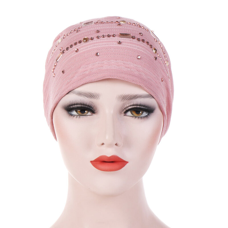 Turbante de encaje fino para mujer, hijab interior de algodón sólido, suave, transpirable, musulmán