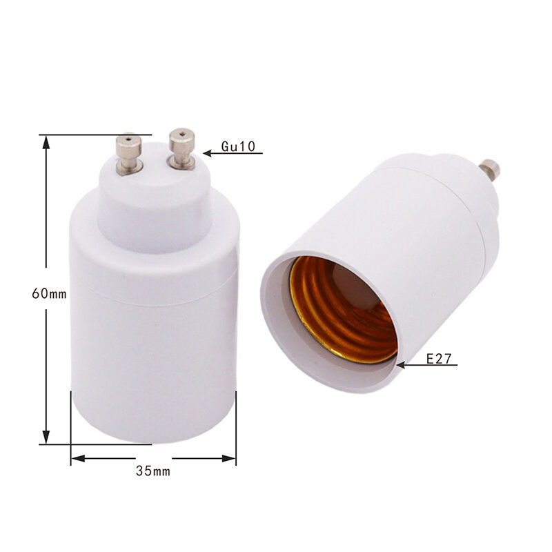 Адаптер для светодиодной лампы GU10-E27, держатель для лампы, преобразователь, патрон для светильник пы, термостойкий материал