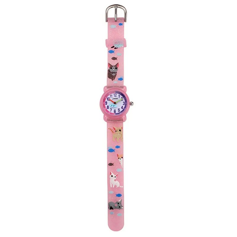 고품질 어린이 3D 실리콘 만화 시계, 귀여운 방수 석영 초등학교 소녀 소년 손목 시계, 2021
