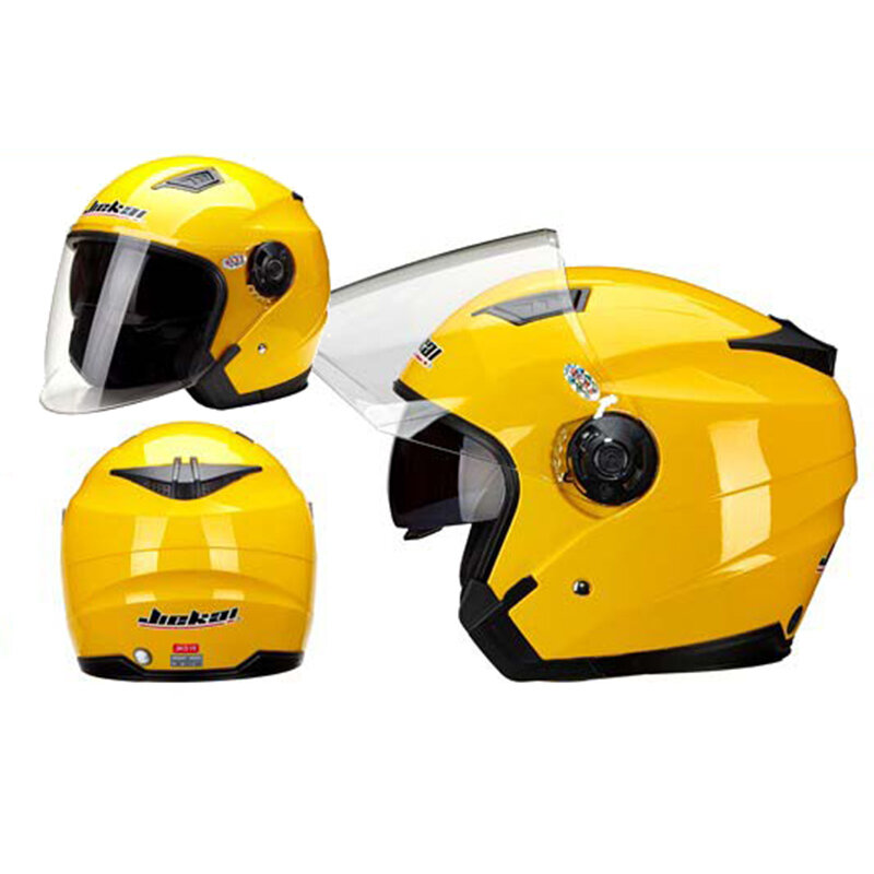 Motocicleta meio capacete com espelho de poeira, viseira, óculos para Jiekai 515, 512, 516, Sline Kocho, Multi Color Choice