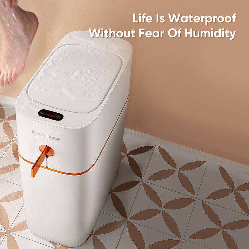 Smalle Naad Sensor Bin Smart Sensor Prullenbak Elektronische Automatische Badkamer Afval Vuilnisbakken Huishoudelijke Wc Waterdichte Bin