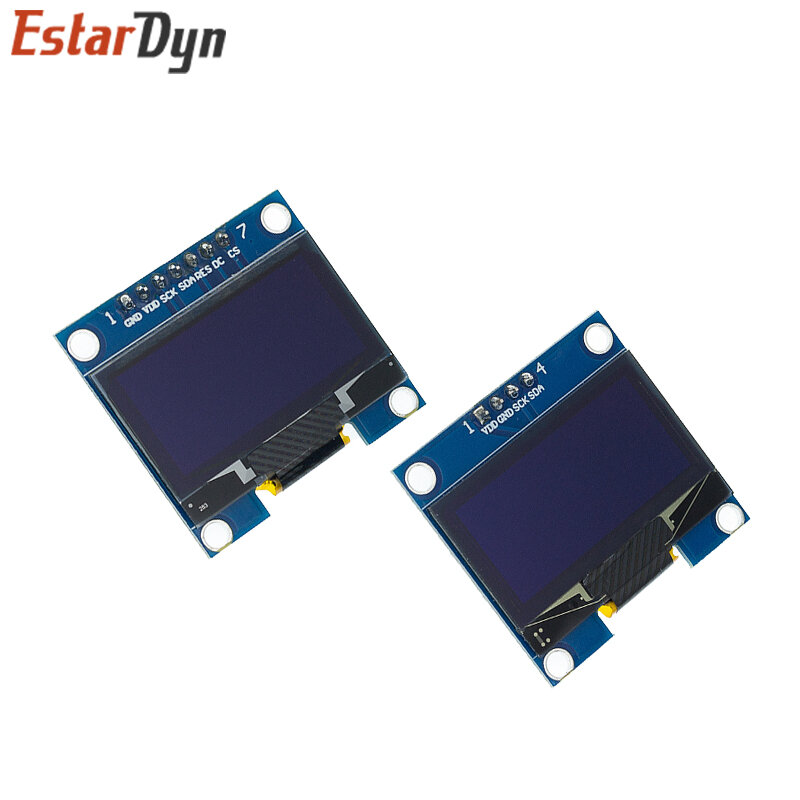 RoHS OLED LCD LED 디스플레이 모듈, 1.3 인치, 화이트, 블루, SPI, IIC, I2C 통신 색상, 128x64 1.3 인치, 1.3 인치 OLED 모듈