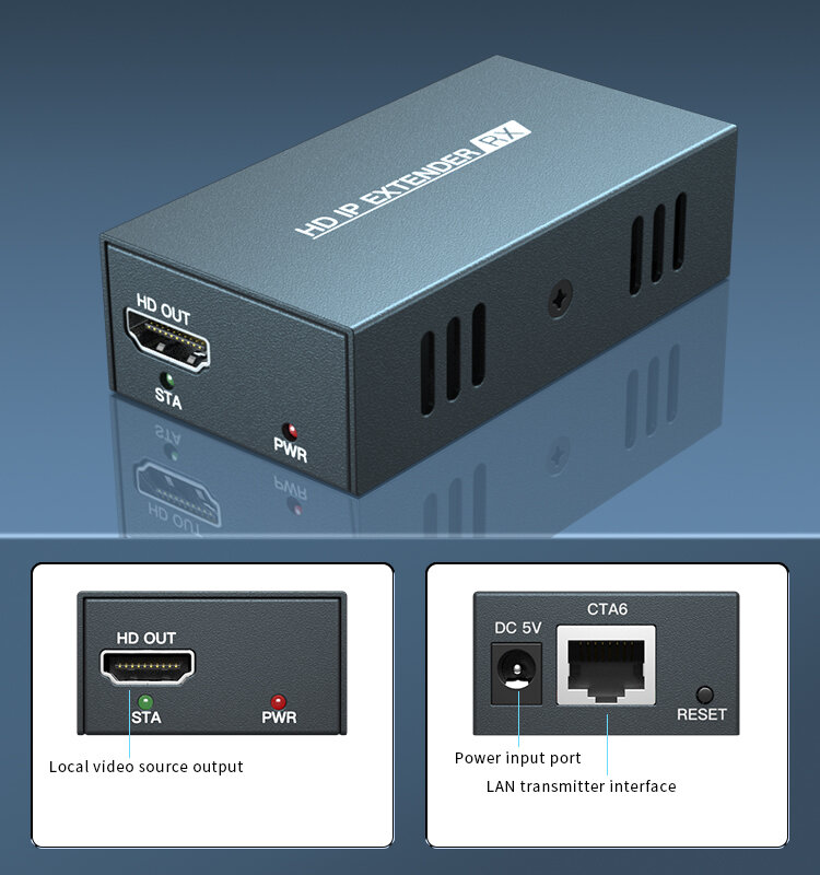 Prolongateur HDMI RJ45 sur IP, 2021 m, h264, TCP LAN, Cat5 Cat5e Cat6, UTP/STP, Ethernet, nouveauté 200