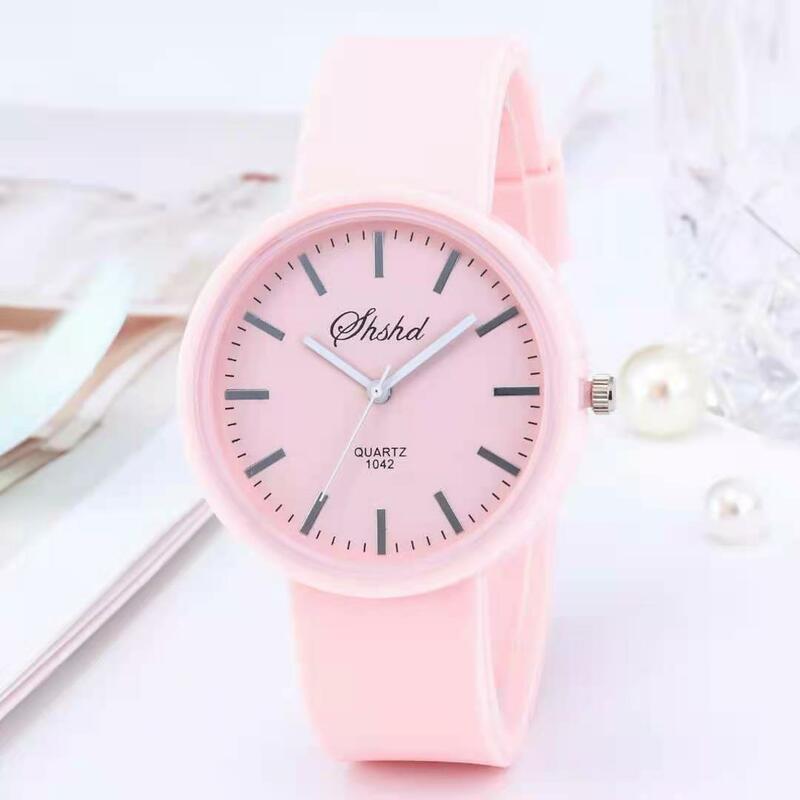 WOKAI-Relógio de quartzo de silicone simples feminino, relógio de pulso, venda quente, nova marca, 2021