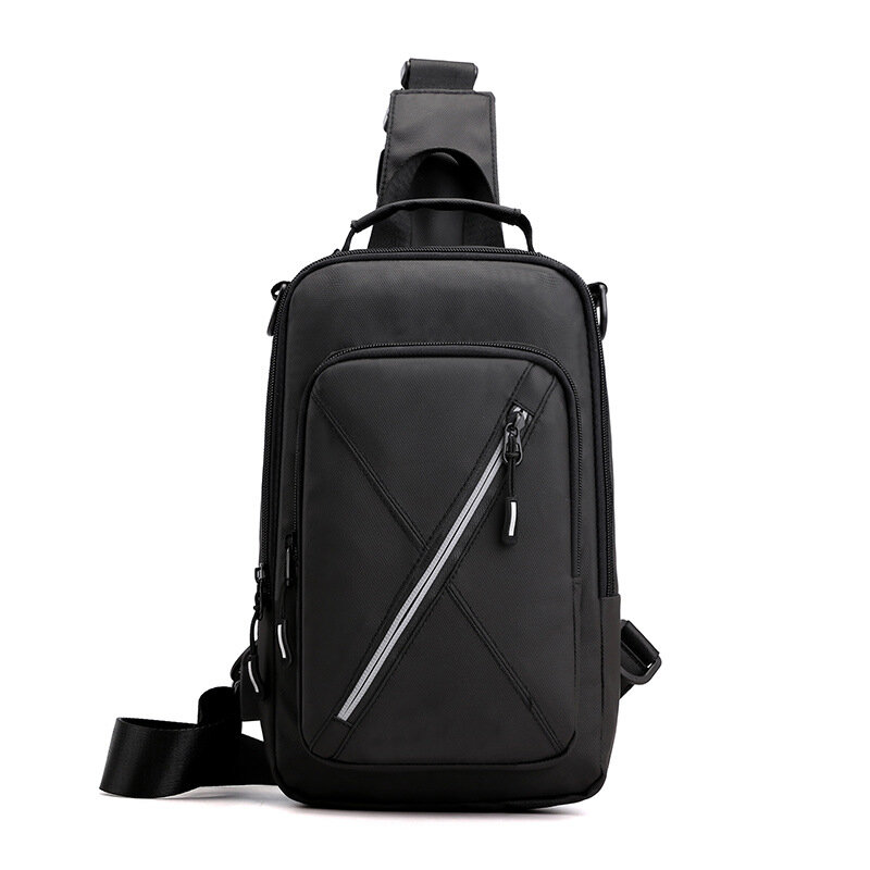 2020 Мужская нейлоновая Водонепроницаемая многофункциональная сумка через плечо с usb-разъемом, сумка через плечо для короткой поездки, нагру...