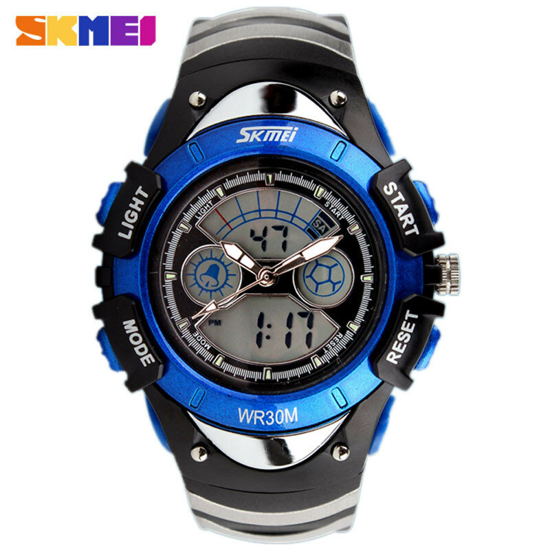 SKMEI Sports Kids Watches Children Watches LED Cartoon Silicone Quartz Digit Watch for boy&girl Student Swimming Wristwatches