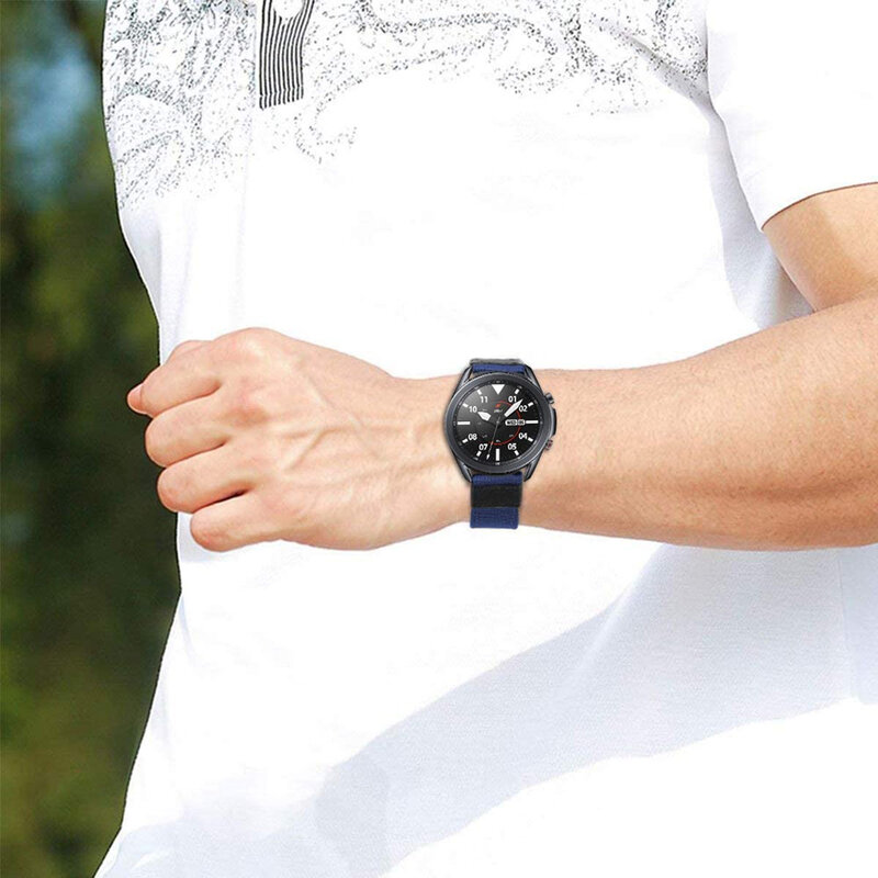 Galaxy Watch 3-Correa de nailon para reloj, pulsera de 40mm, 44mm, 20mm, 45mm, 41mm, 46mm, 22 mm