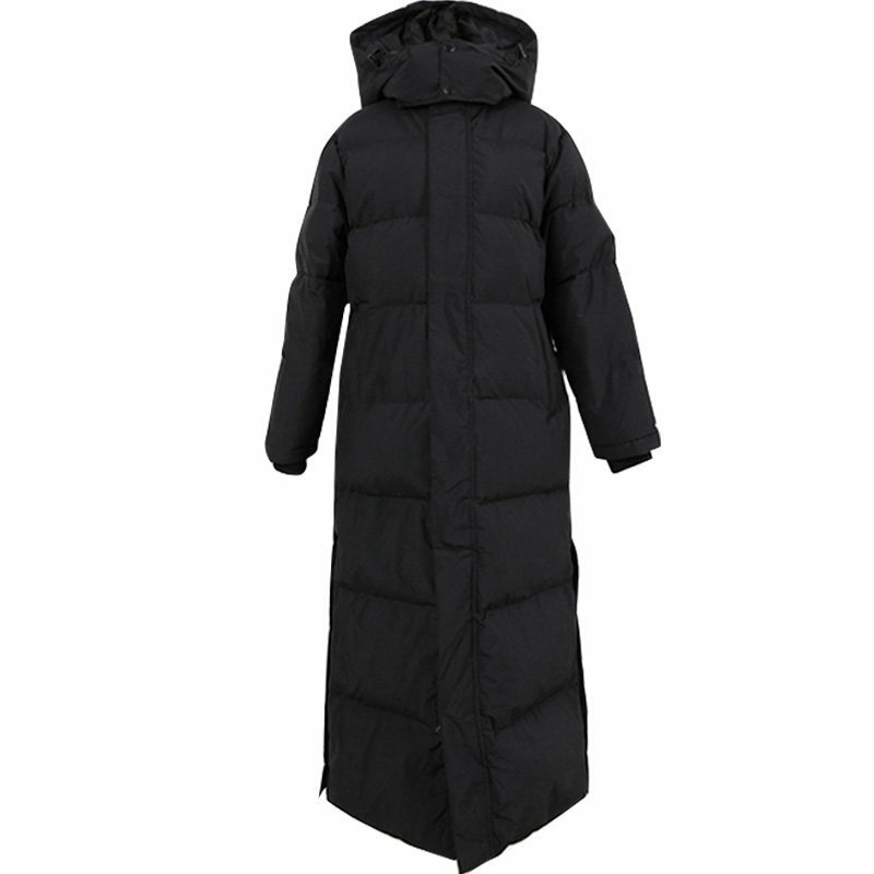 Parka Extra larga con capucha para mujer, abrigo de talla grande, cortavientos, ropa de exterior acolchada, Invierno