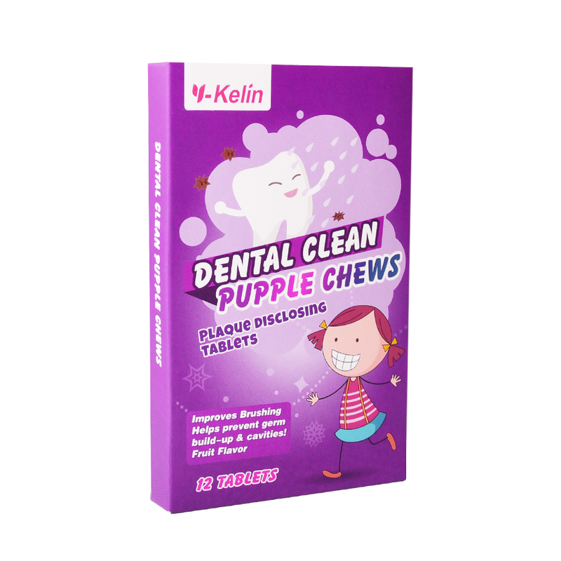 Y-kelin dental offenlegen der Plaque-Tabletten Detektion mittel lila für erwachsene Kinder, die Zähne putzen (/Tabs) und 1/Boxen