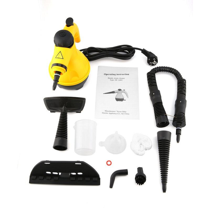 Limpiador de vapor eléctrico multiuso, vaporizador portátil de mano, accesorio de limpieza para el hogar, herramienta de cepillo de cocina