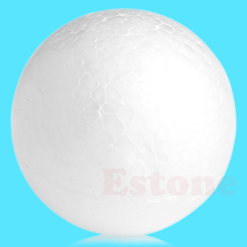 Bola redonda de poliestireno para modelado, Material creativo de espuma de poliestireno, DIY, 2/3/4/5/6/8 Cm, 1 unidad