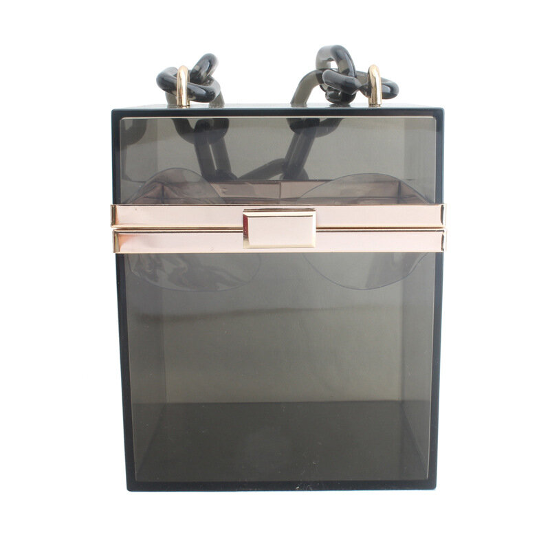حقيبة يد أكريليك شفافة ، 11.5 × 14 سنتيمتر ، حقيبة رفرف ، مخلب مأدبة ، عشاء ، صيف 2020