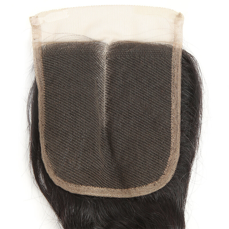 Pacote de cabelo brasileiro ondulado, 3 pacotes com fechamento ondulado, de 30 dentes soltos, com fechamento ondulado profundo