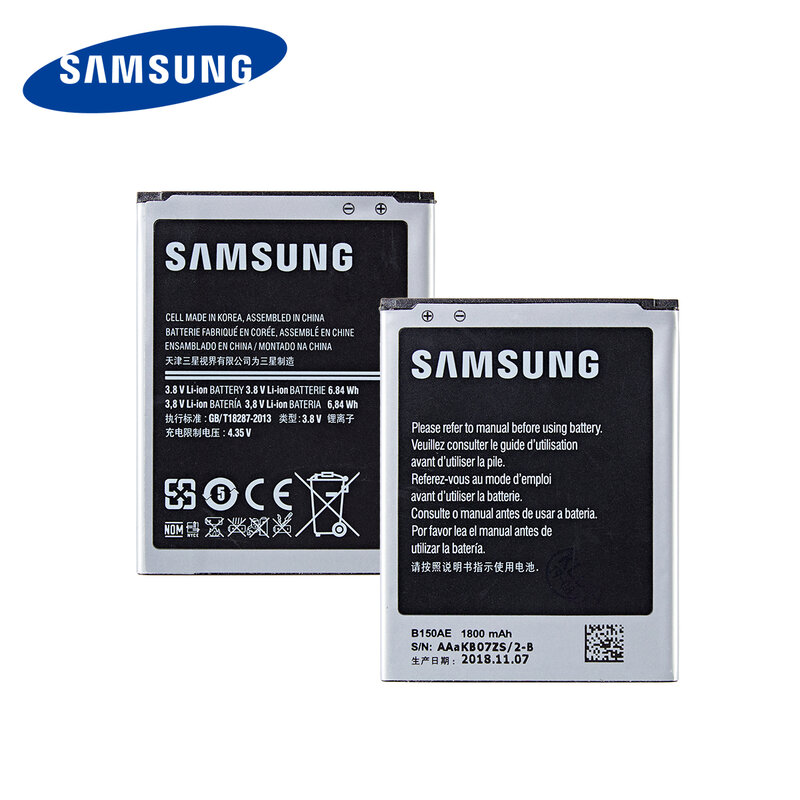 Оригинальный аккумулятор SAMSUNG B150AE B150A, 1800 мА/ч, для Samsung Galaxy Core i8260 i8262 Galaxy Trend3 G3502 G3508 G3509 SM-G350E G350