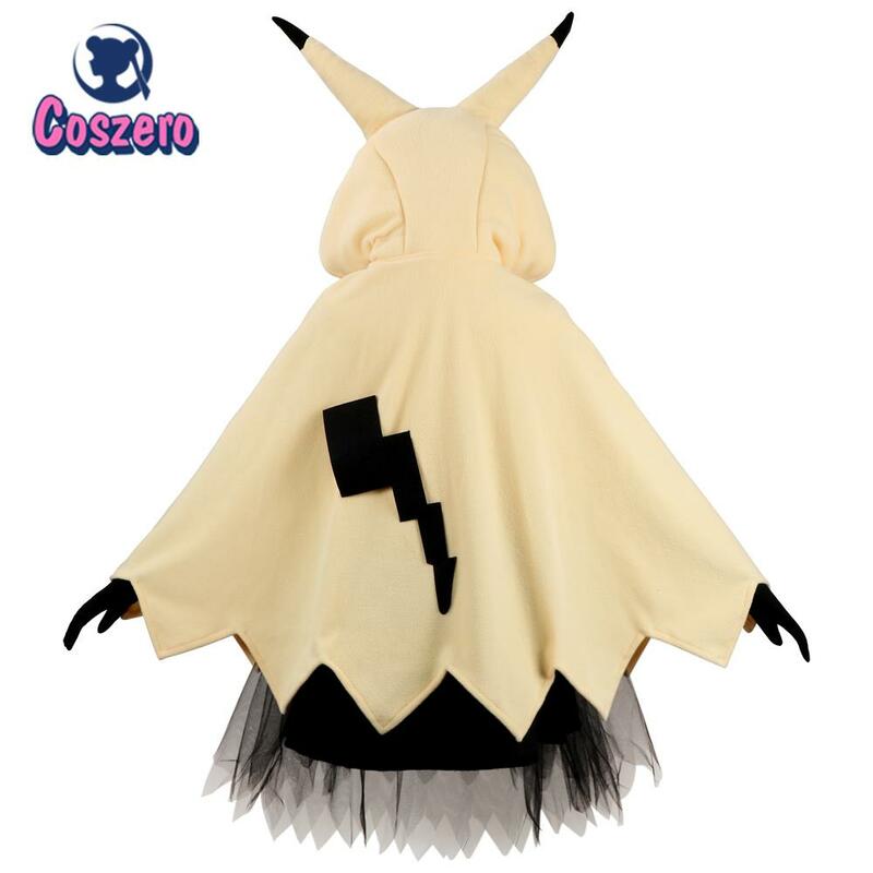 Mimikyu мультфильм костюм женская пижама Плащ аниме платье костюм Хэллоуин плащ для взрослых Милая Пижама