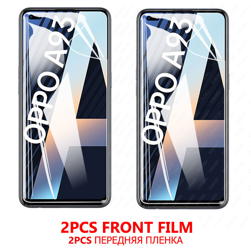 Protector de pantalla para Oppo A93, película de hidrogel HD para oppo a93 93a a 93 oppoa93, lente de cámara de vidrio templado Protector CPH2121