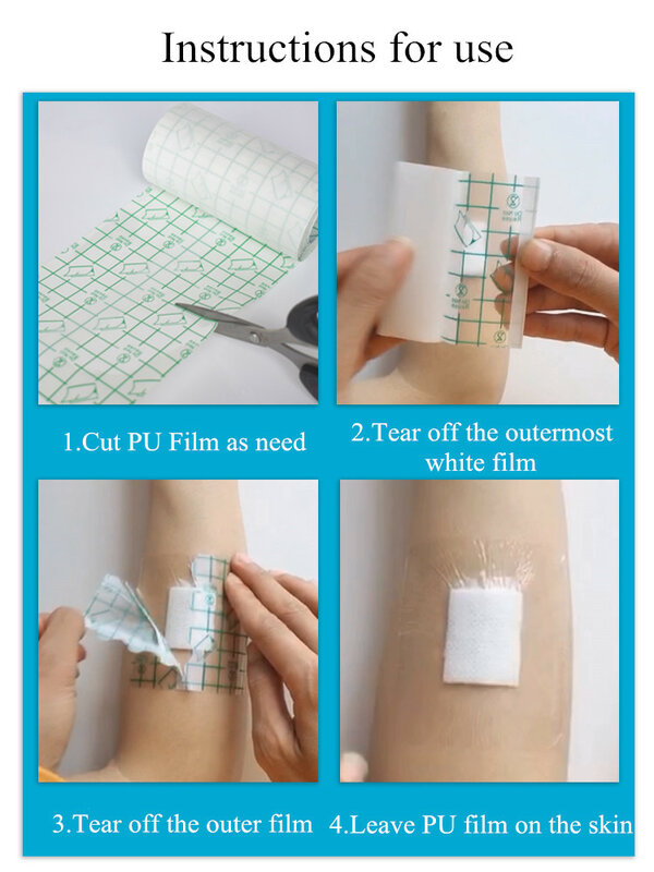 1 rolo 10m tatuagem bandagem rolo microblading cura remendo da tatuagem da pele reparação impermeável filme do plutônio tatuagem acessórios