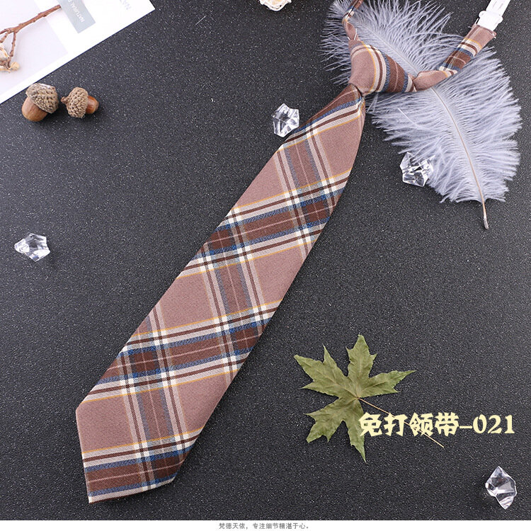 Cravates JK à carreaux pour femmes, style japonais, uniforme JK, mignon, olympiques de la présidence, doux, simple, paresseux, étudiant en hypothèque