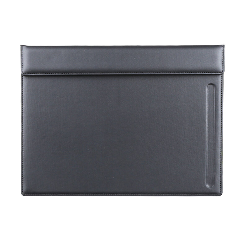 Kingfom Horizontal Version A4 Paper File Folder PU Leather Clipboard Meeting Report Document Clip Writing Board